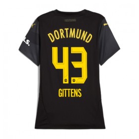 Dámské fotbalový oblečení Borussia Dortmund Jamie Bynoe-Gittens #43 Venkovní košile 2024-25 Krátkým Rukávem